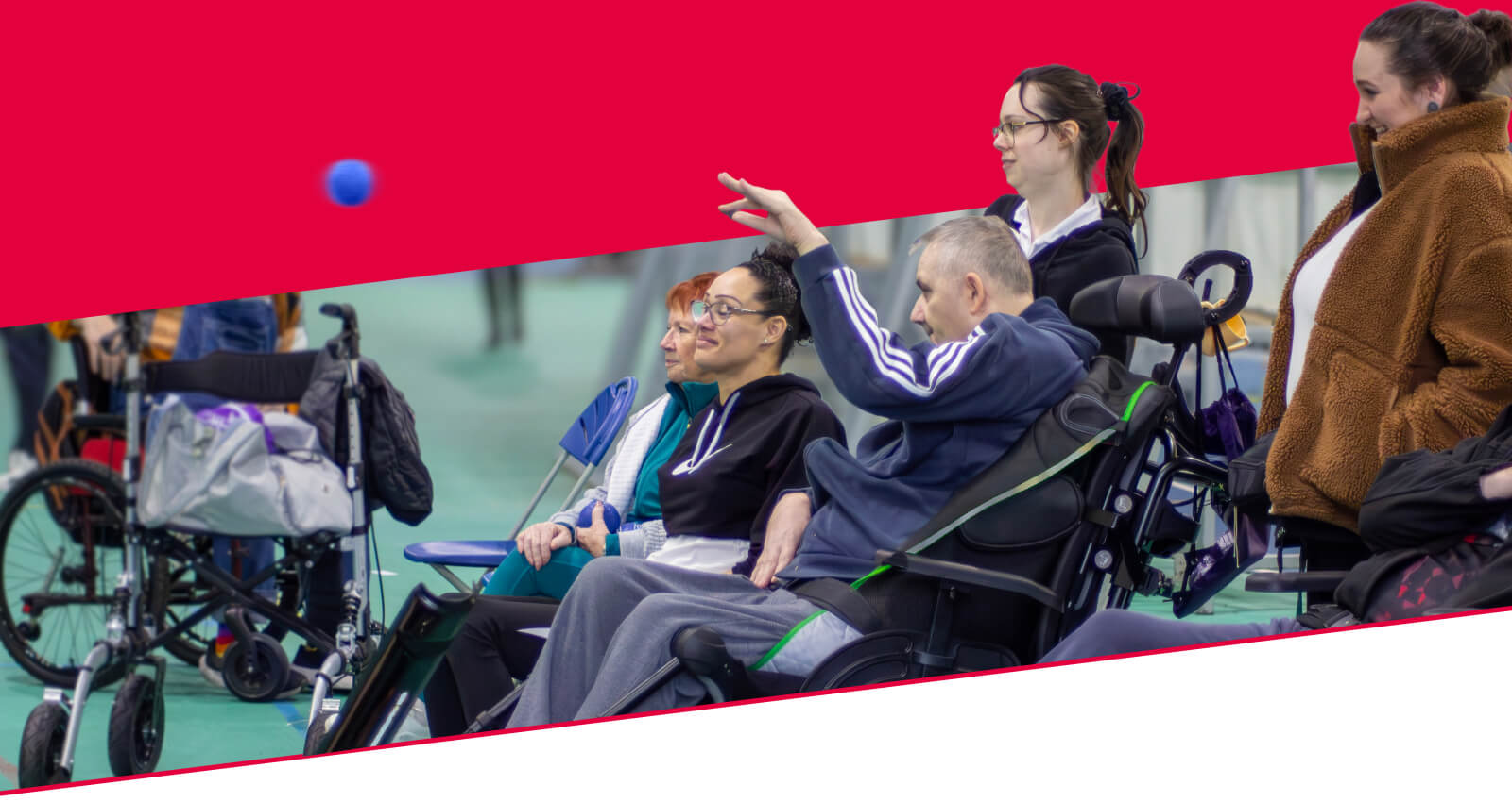 A mixed group of individuals play boccia at insport Series: Cardiff 2026